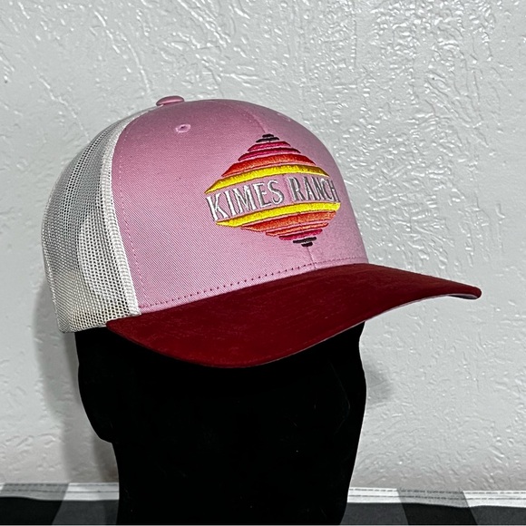 Kimes Ranch Accessories - Kimes Ranch El Paso Women’s Trucker Hat Blush Pink Leather Suede Cowgirl